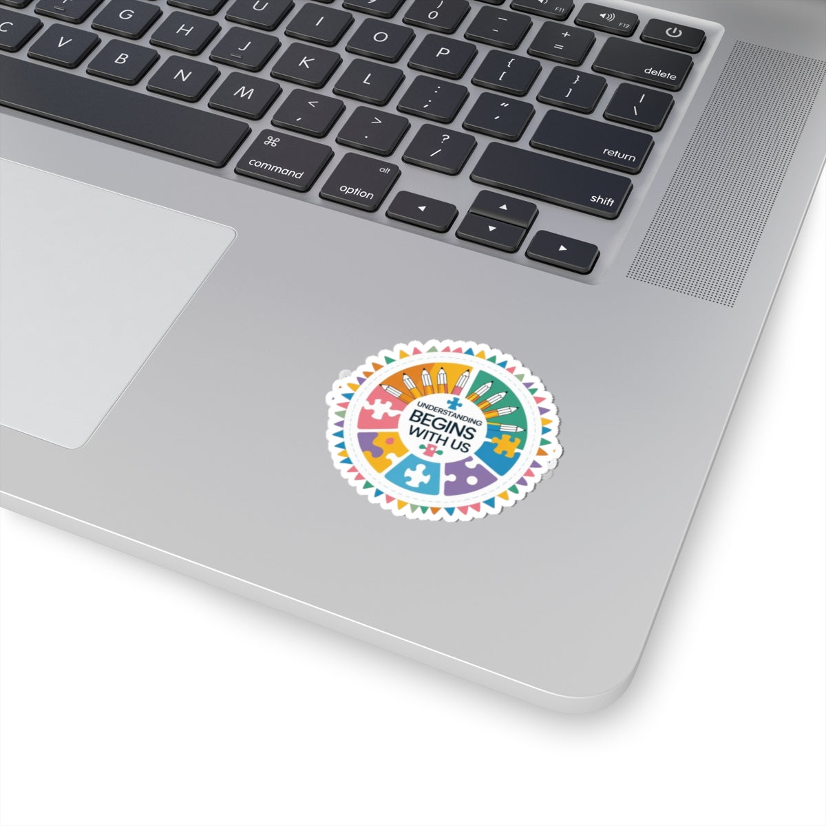 Understanding Begins With Us Kiss-Cut Stickers, Educational Stickers, Teacher Gifts, Classroom Decor, Back to School, Student Engagement