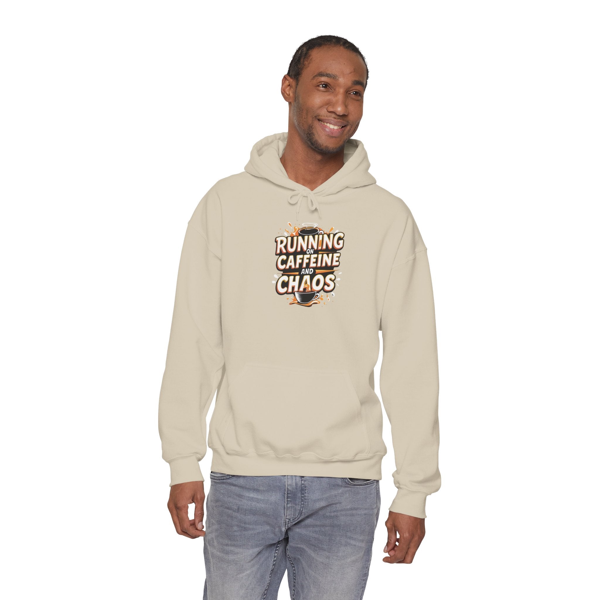 Running on Caffeine & Chaos Adult Hoodie