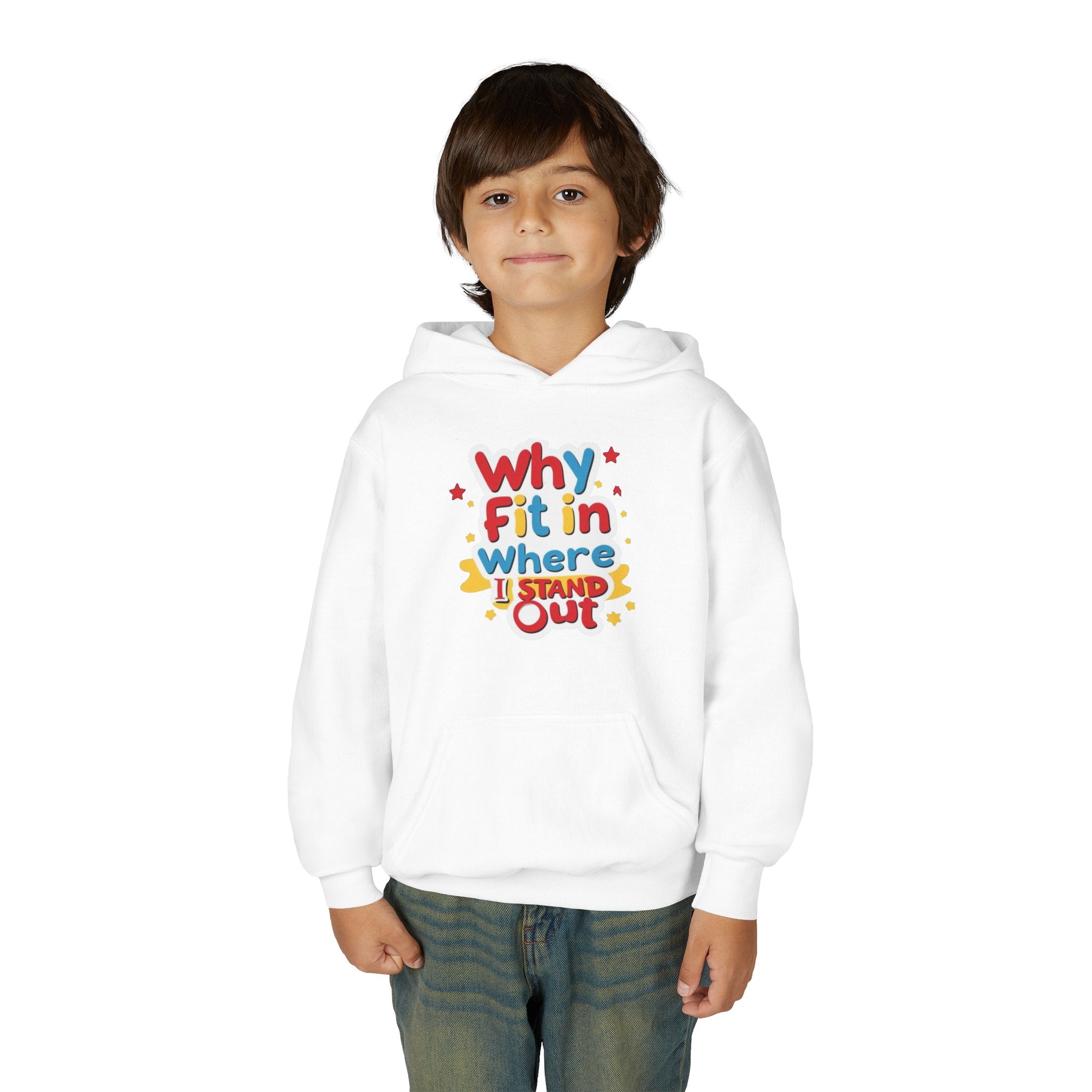 Why Fit In Where I Stand Out Kids Hoodie