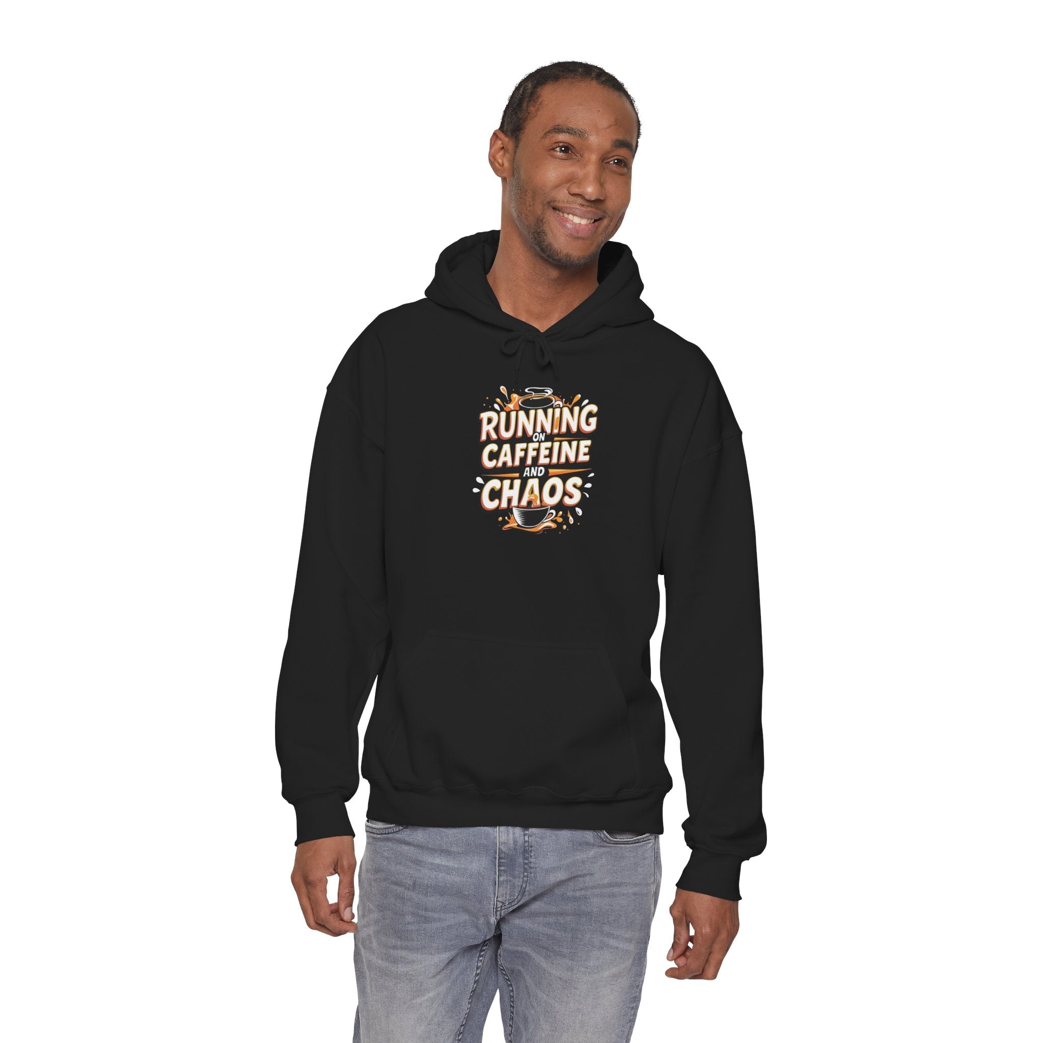 Running on Caffeine & Chaos Adult Hoodie