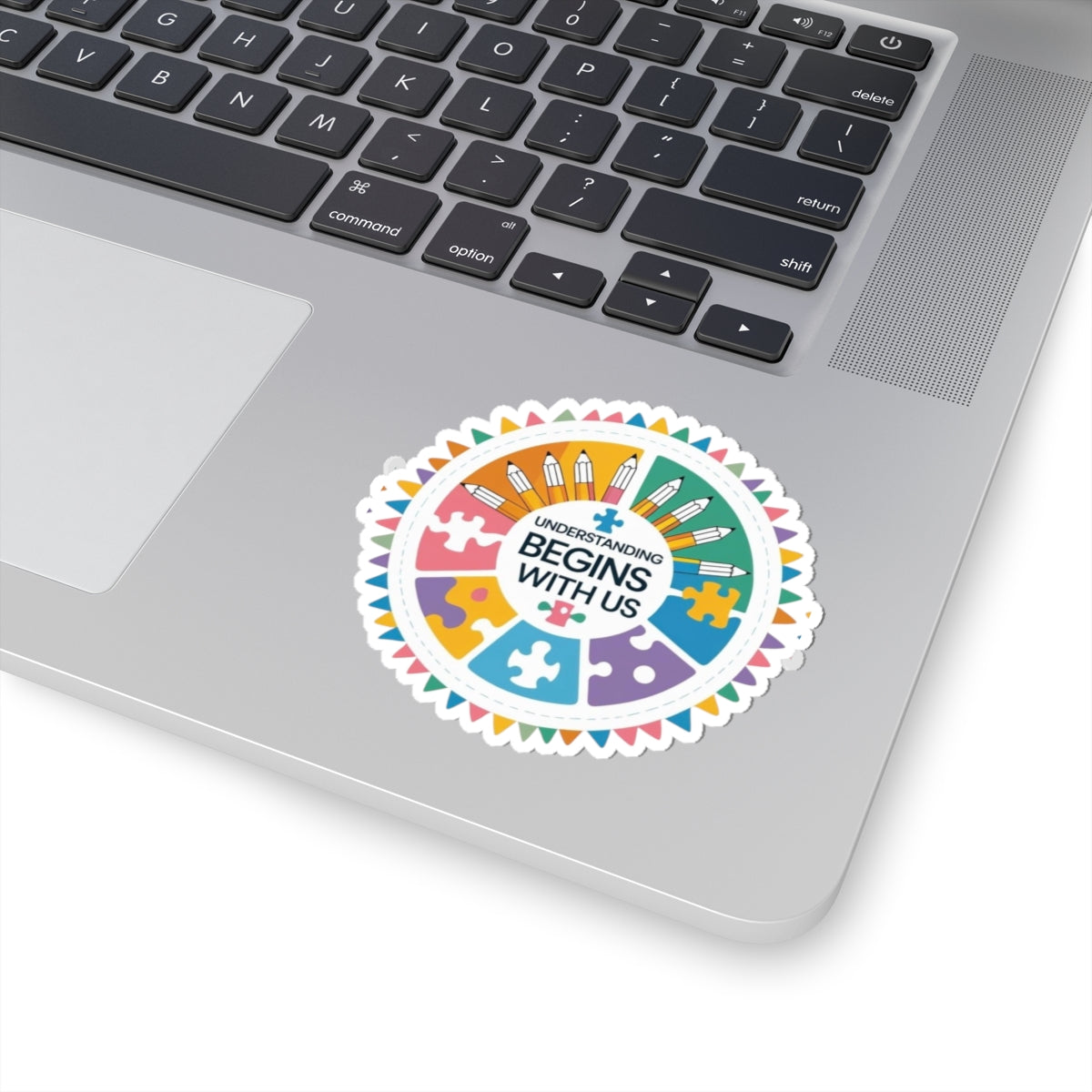 Understanding Begins With Us Kiss-Cut Stickers, Educational Stickers, Teacher Gifts, Classroom Decor, Back to School, Student Engagement