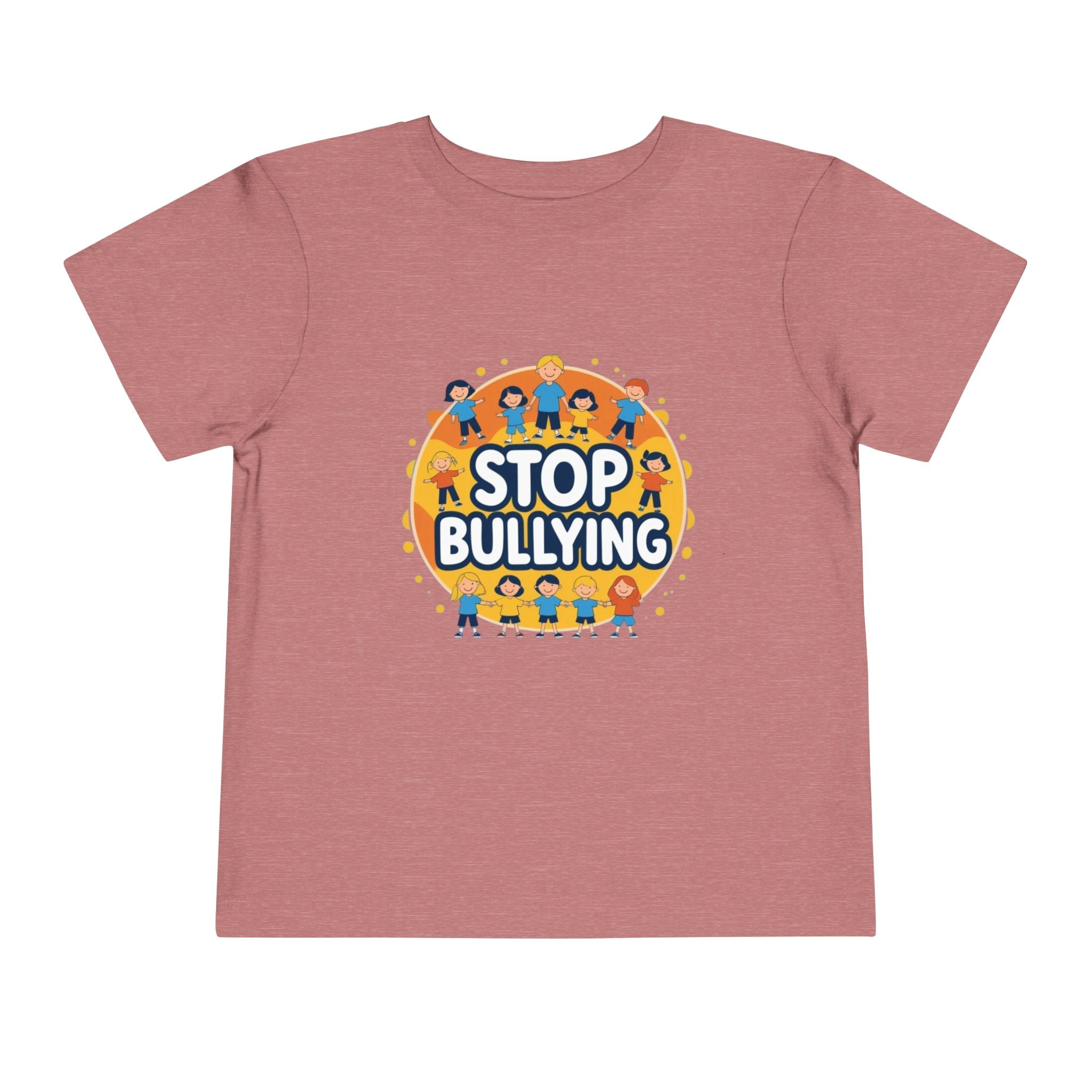 Toddler Stop Bullying Tee - Playful Kids Shirt, Anti-Bullying Awareness, Gift for Kids, Educational Apparel, Positive Message