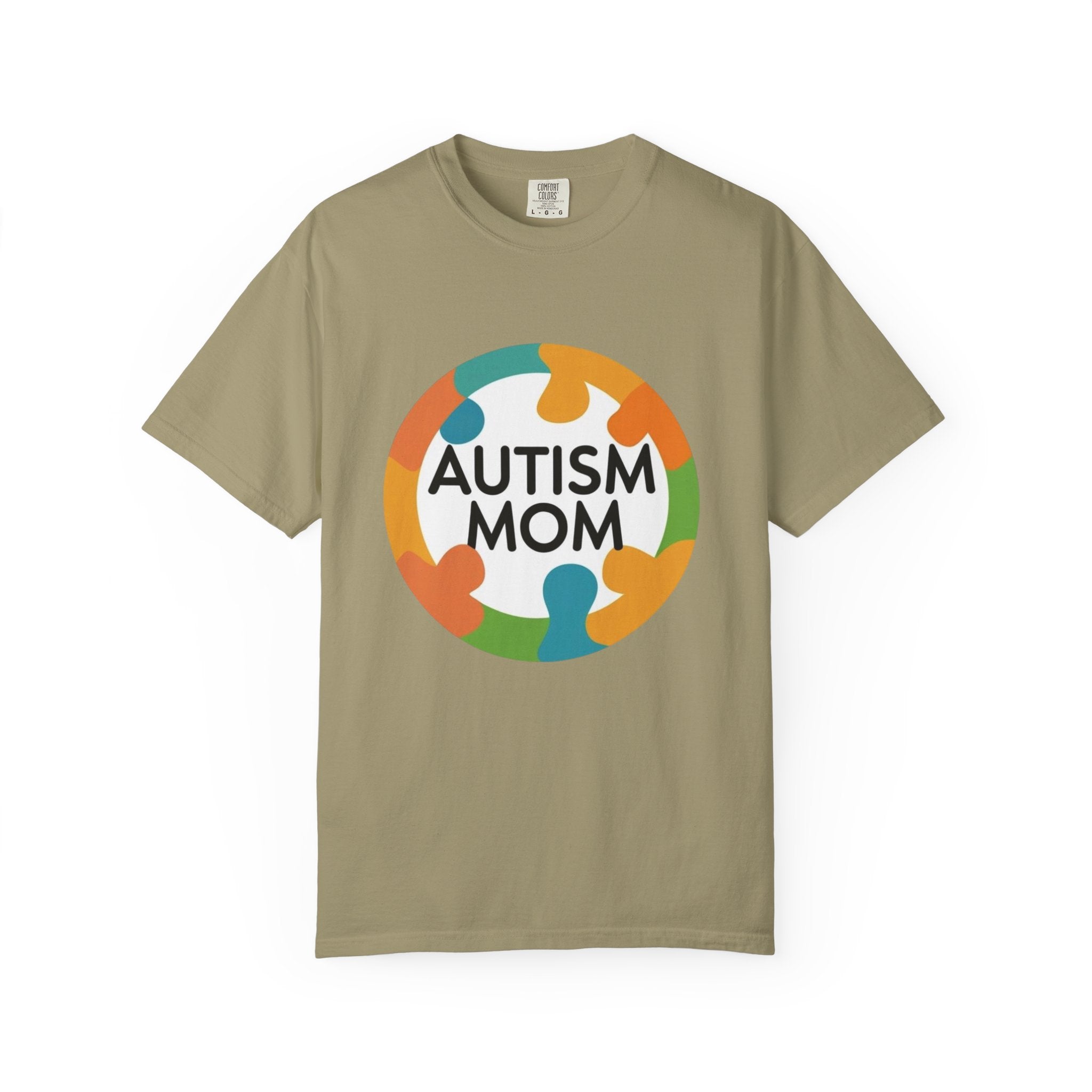 Autism Mama Unisex Garment-Dyed T-Shirt, Supportive Apparel, Gift for Moms, Autism Awareness, Everyday Casual Wear