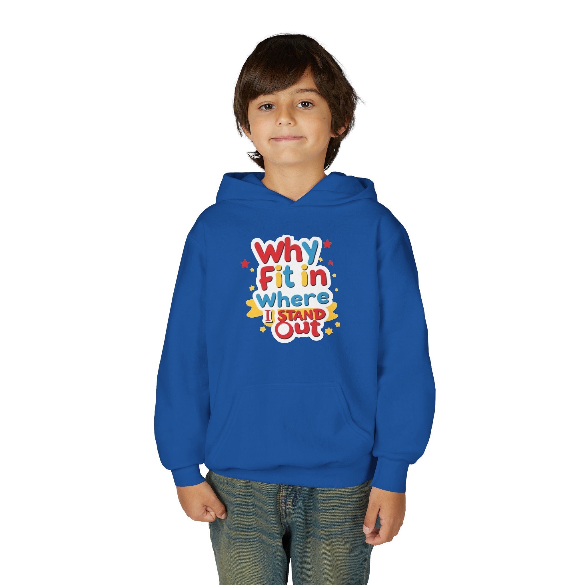 Why Fit In Where I Stand Out Kids Hoodie