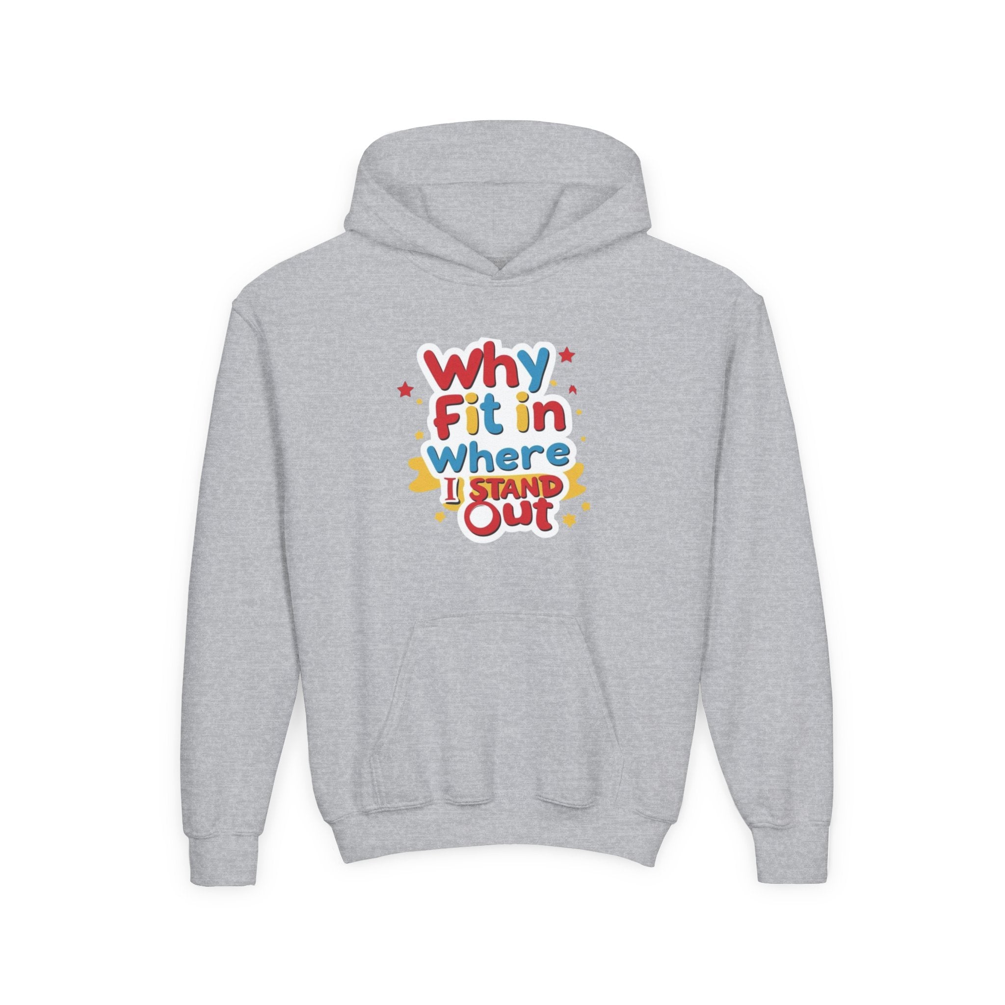 Why Fit In Where I Stand Out Kids Hoodie