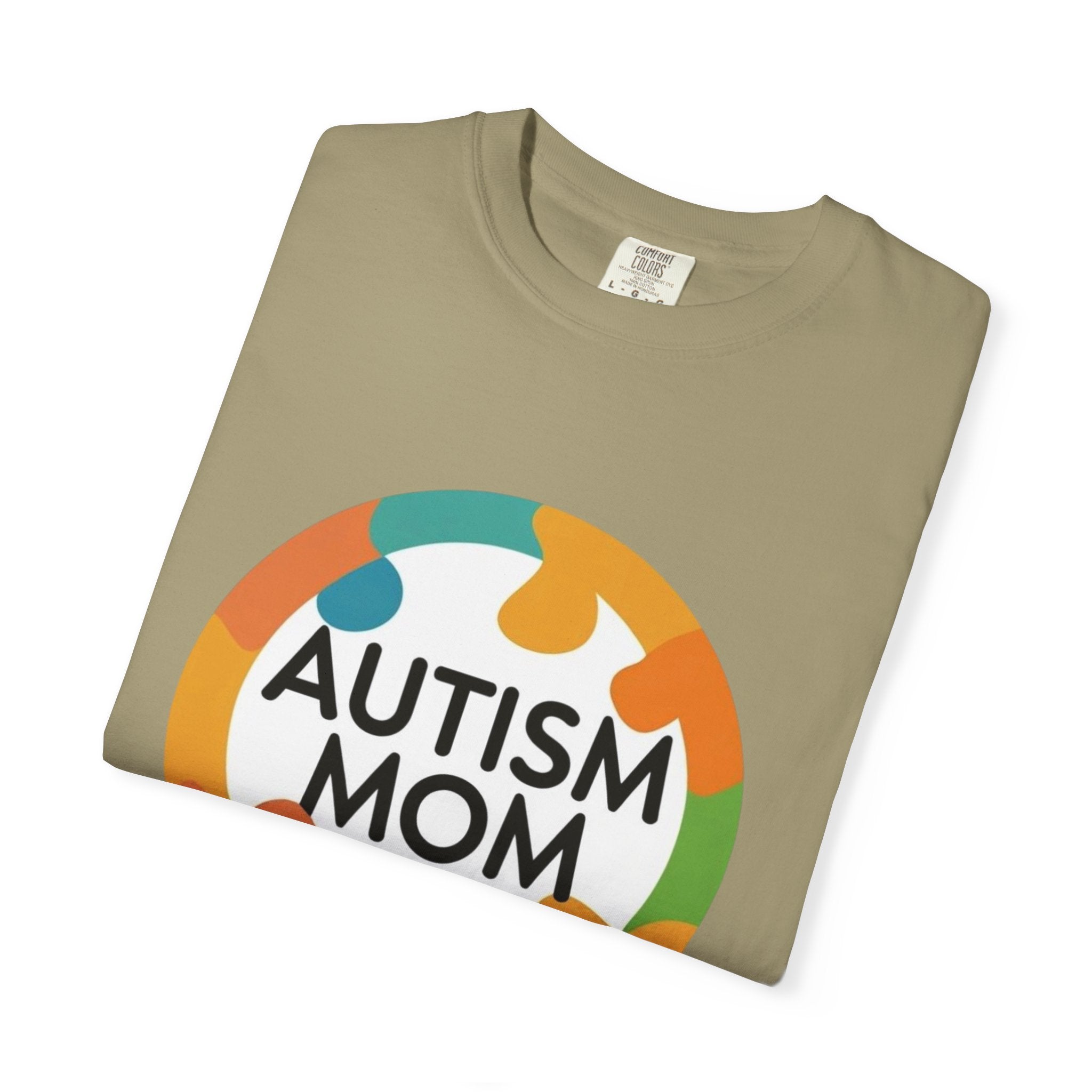Autism Mama Unisex Garment-Dyed T-Shirt, Supportive Apparel, Gift for Moms, Autism Awareness, Everyday Casual Wear