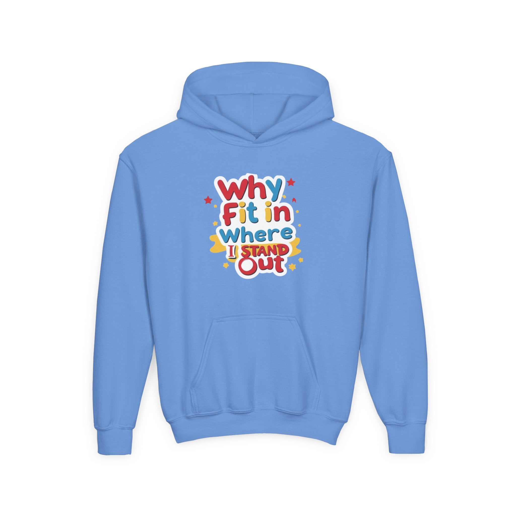 Youth Hoodie with Inspirational Quote, Ideal for Self-Expression, Gift for Teens, Birthday, Back to School, Everyday Wear
