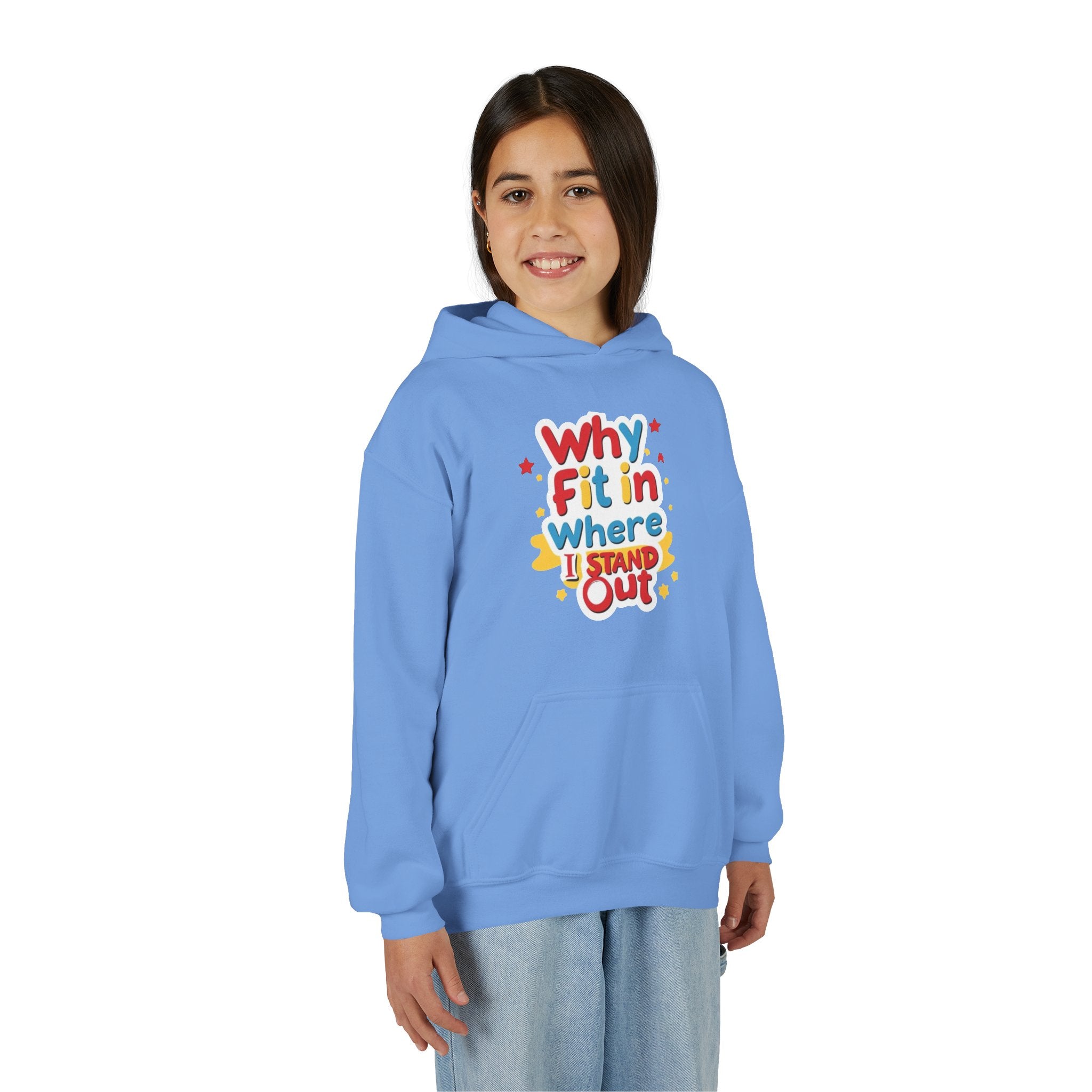 Why Fit In Where I Stand Out Kids Hoodie