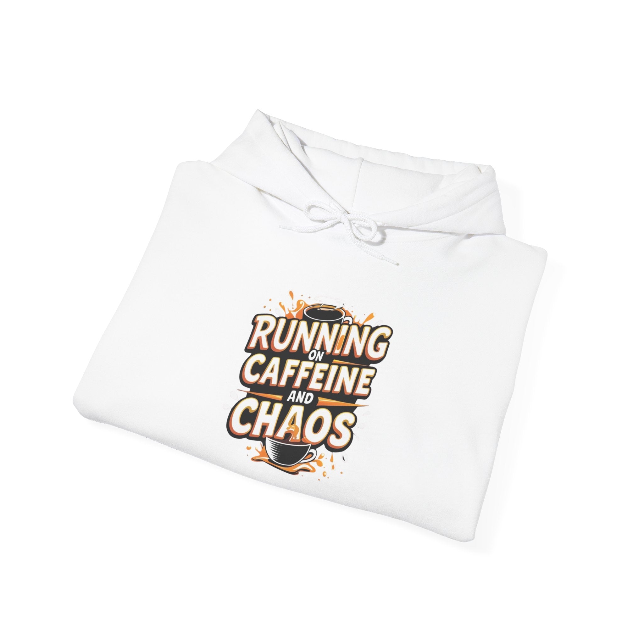 Caffeine & Chaos Hoodie, Cozy Sweatshirt for Coffee Lovers, Unisex Gift, Casual Wear, Fun Lounge Wear