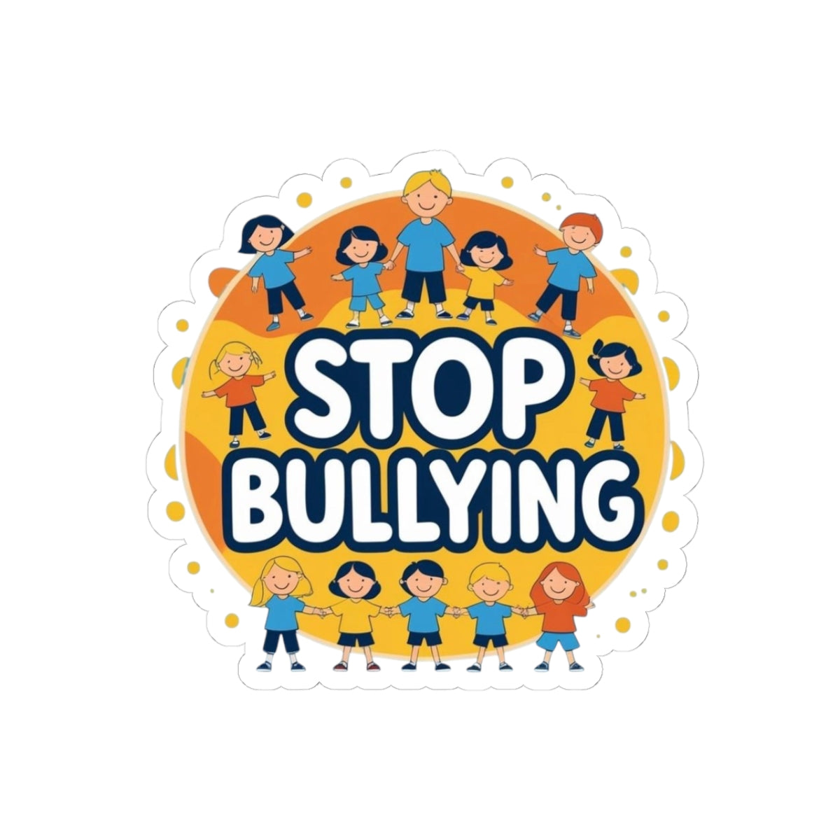 Stop Bullying Kiss-Cut Stickers, Empowerment Sticker, Anti-Bullying Awareness, Kids’ Motivational Decals, School Supplies, Gift for Teachers