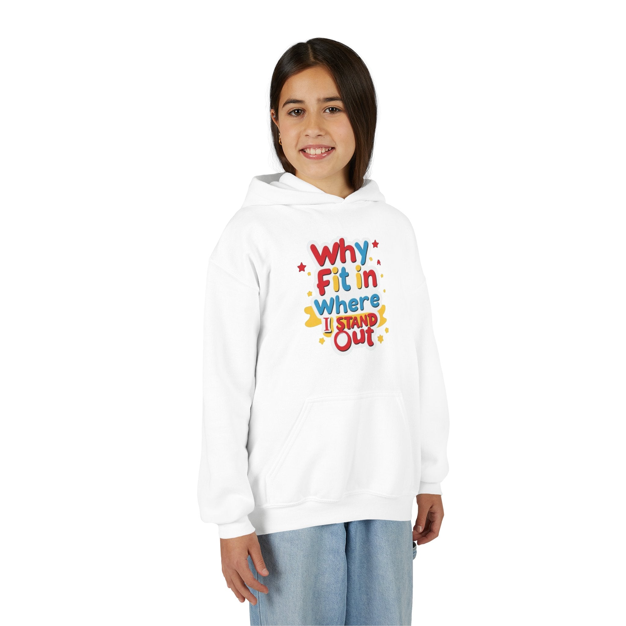 Youth Hoodie with Inspirational Quote, Ideal for Self-Expression, Gift for Teens, Birthday, Back to School, Everyday Wear