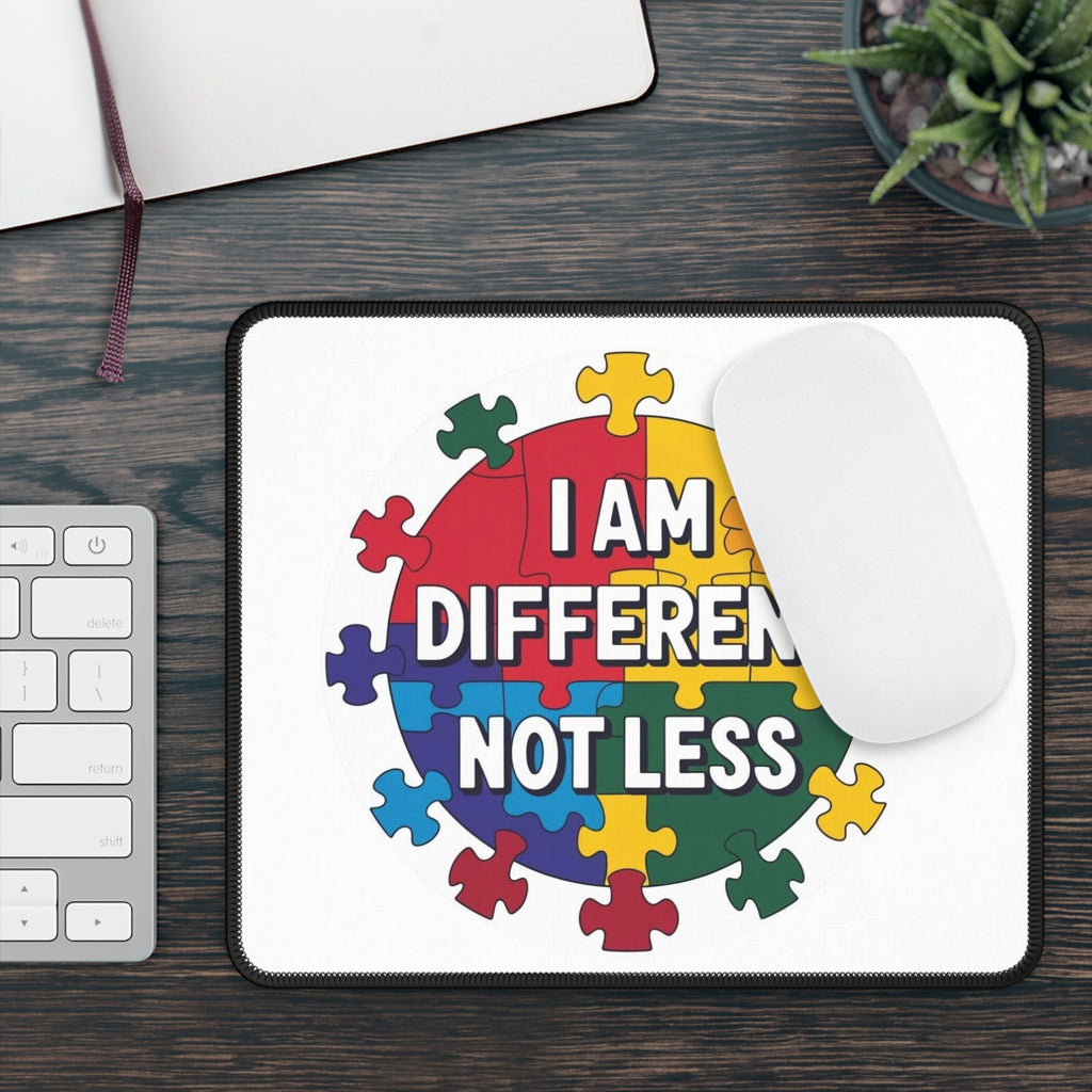 I Am Different Not Less Mousepad