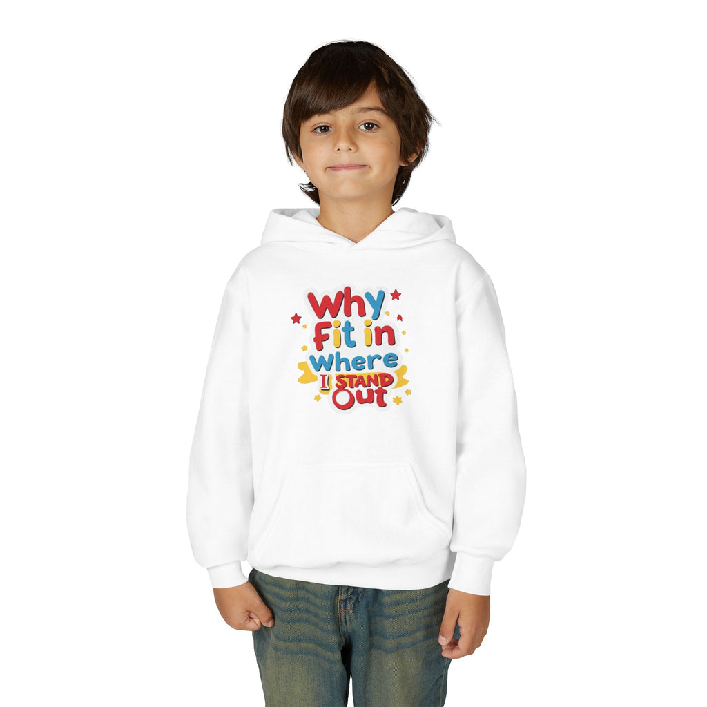 Youth Hoodie with Inspirational Quote, Ideal for Self-Expression, Gift for Teens, Birthday, Back to School, Everyday Wear