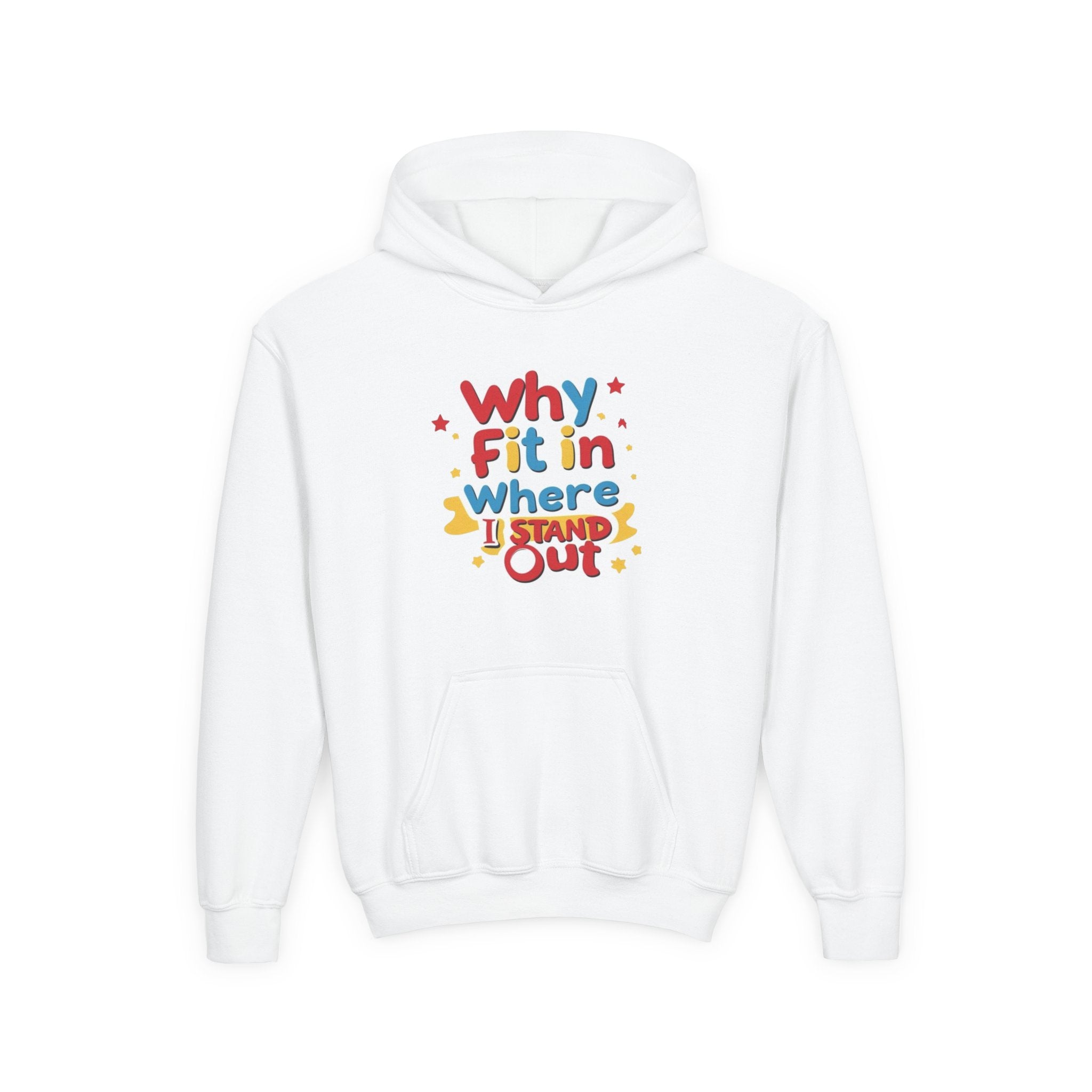 Youth Hoodie with Inspirational Quote, Ideal for Self-Expression, Gift for Teens, Birthday, Back to School, Everyday Wear