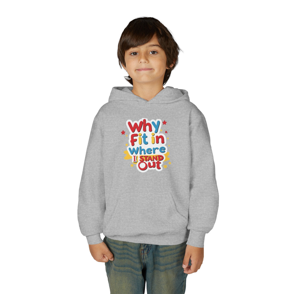 Youth Hoodie with Inspirational Quote, Ideal for Self-Expression, Gift for Teens, Birthday, Back to School, Everyday Wear