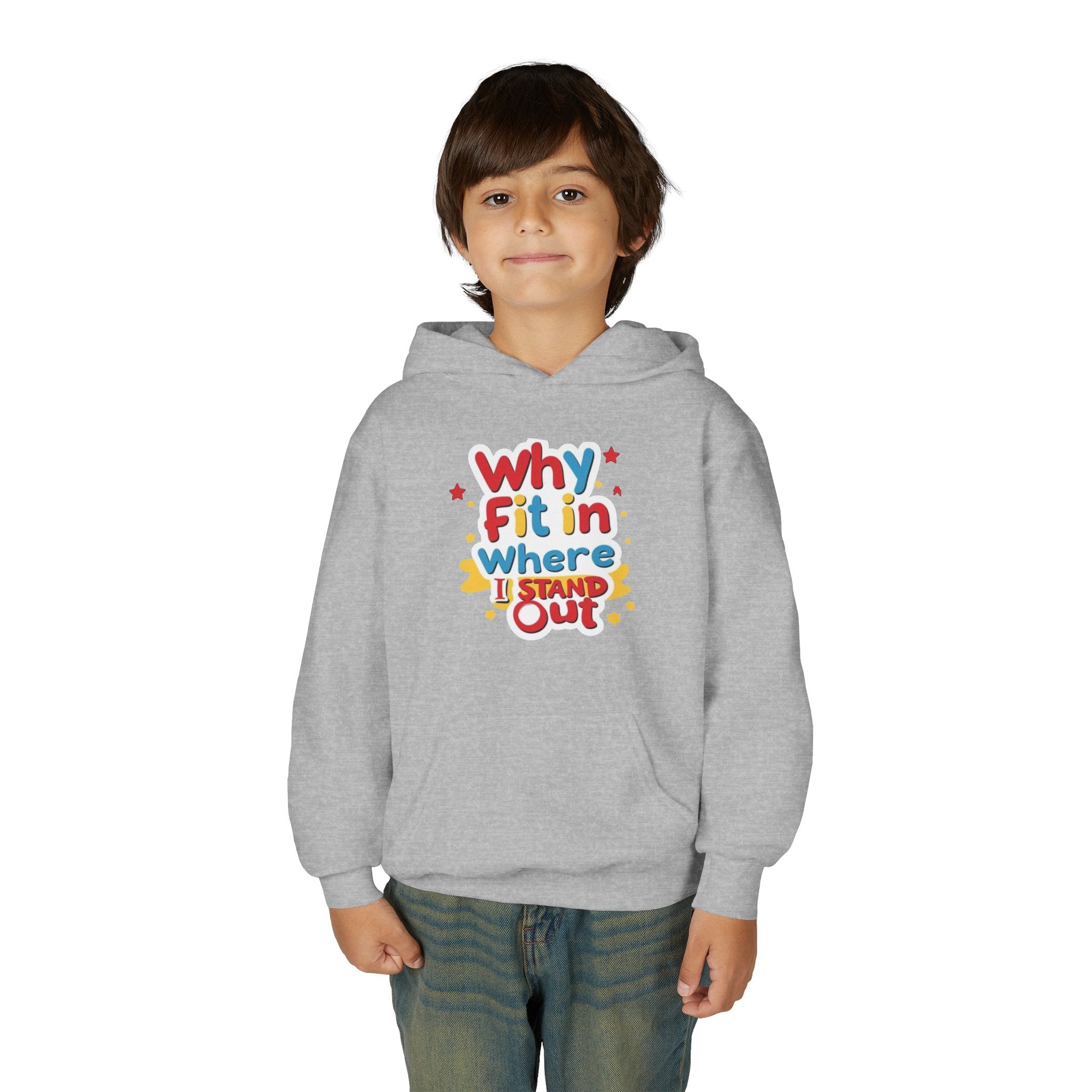 Youth Hoodie with Inspirational Quote, Ideal for Self-Expression, Gift for Teens, Birthday, Back to School, Everyday Wear