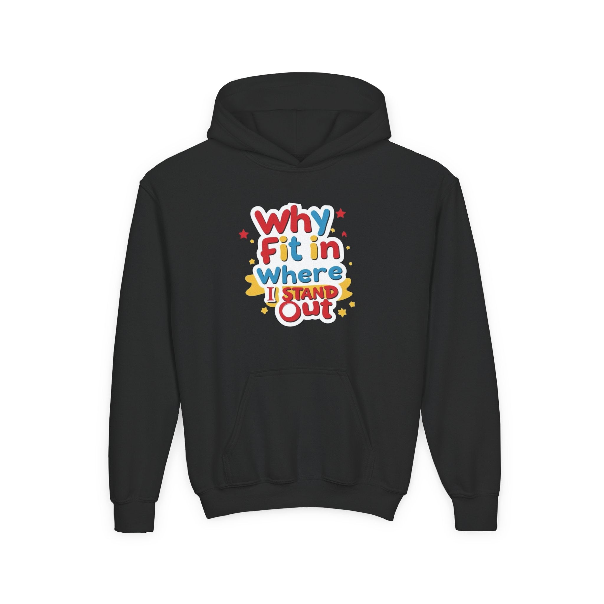 Why Fit In Where I Stand Out Kids Hoodie
