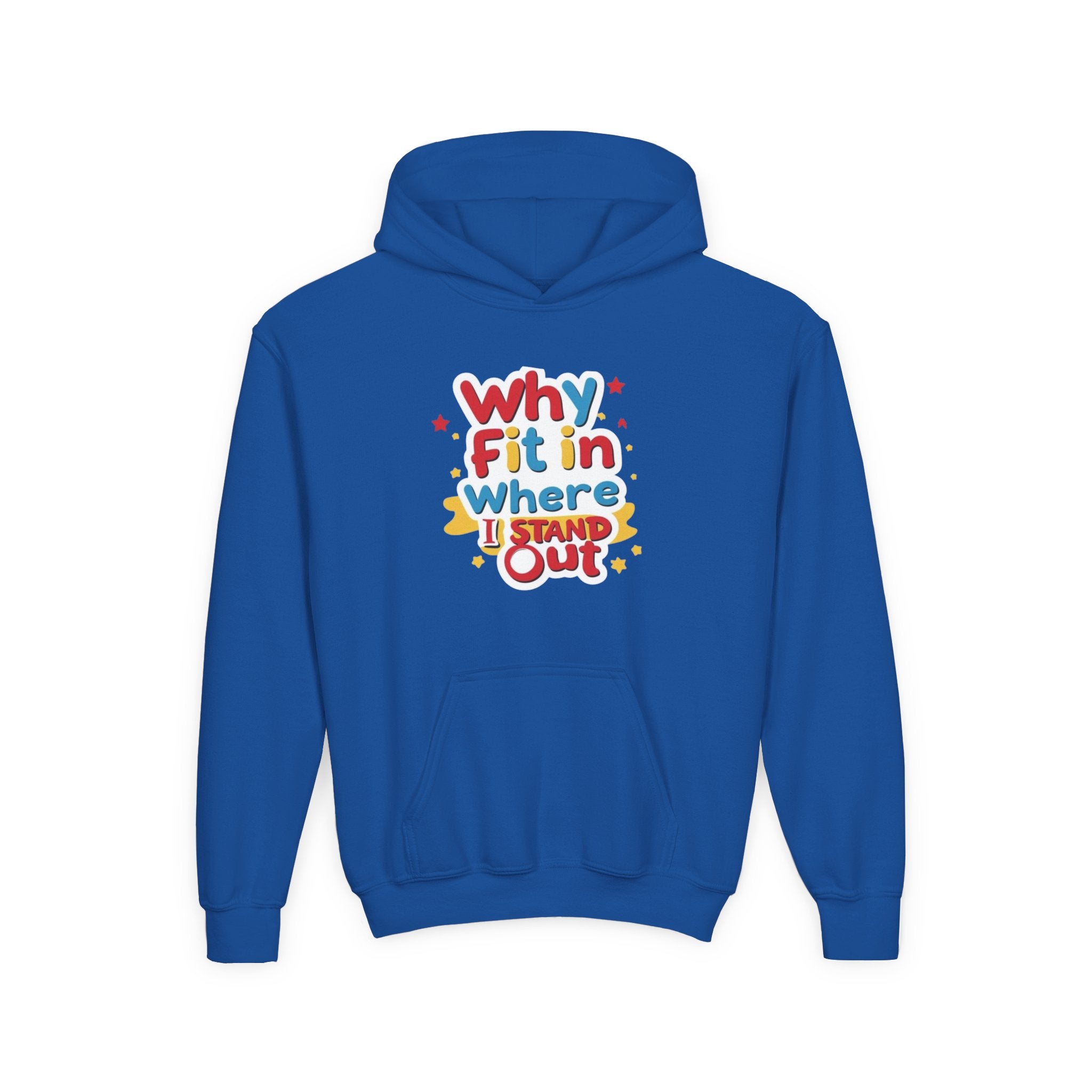 Why Fit In Where I Stand Out Kids Hoodie
