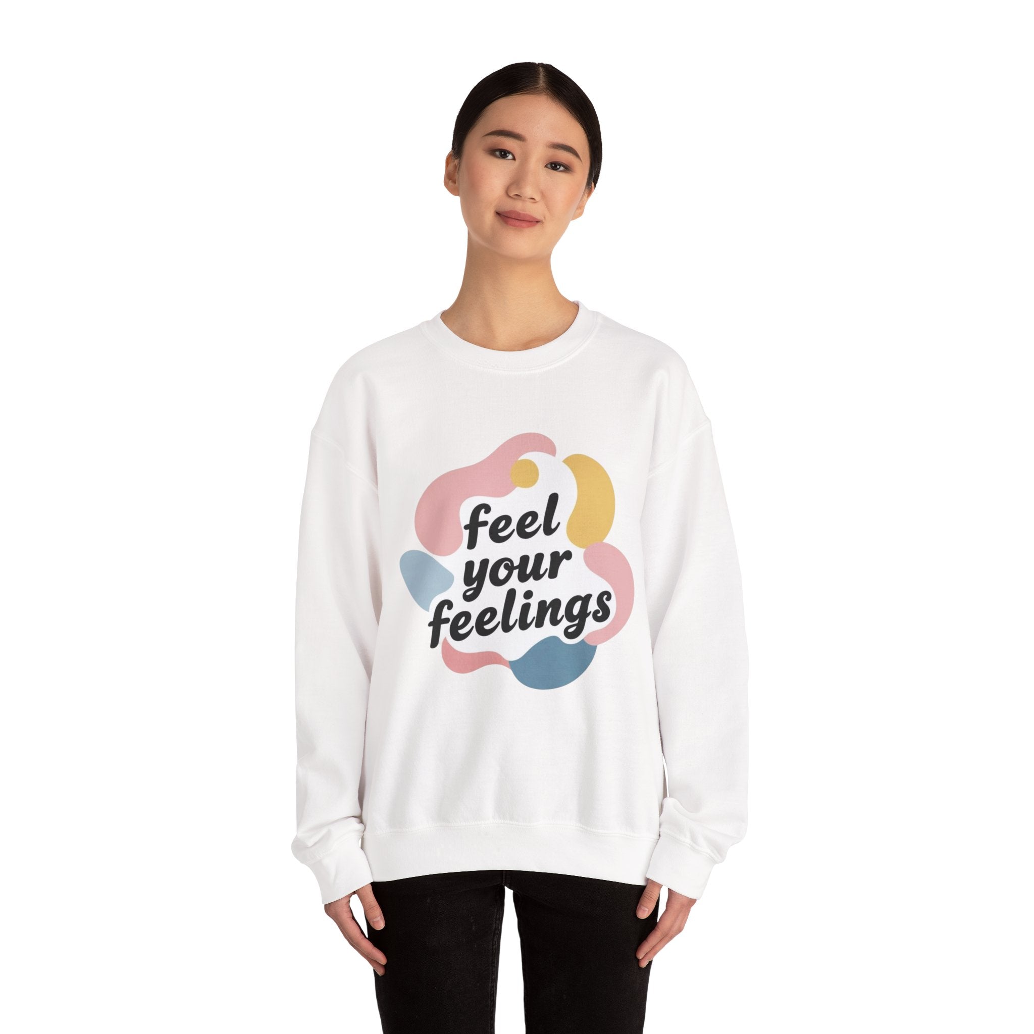 Feel Your Feelings Crewneck Sweatshirt - Cozy Unisex Sweatshirt, Emotional Expression Gift, Winter Wardrobe Essential, Perfect for [...]